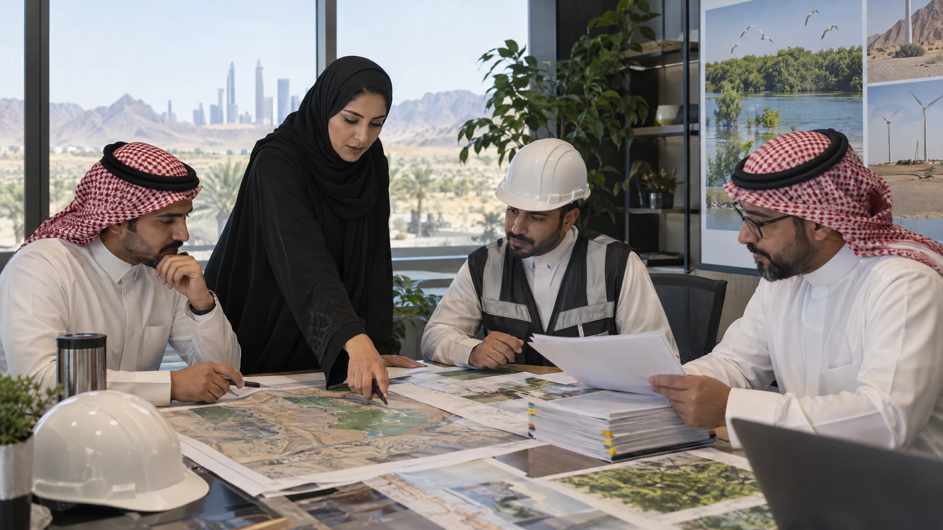 NCEC permit coordination workflow from project data and licensed consultant review through submission, comments and owner response in Saudi Arabia